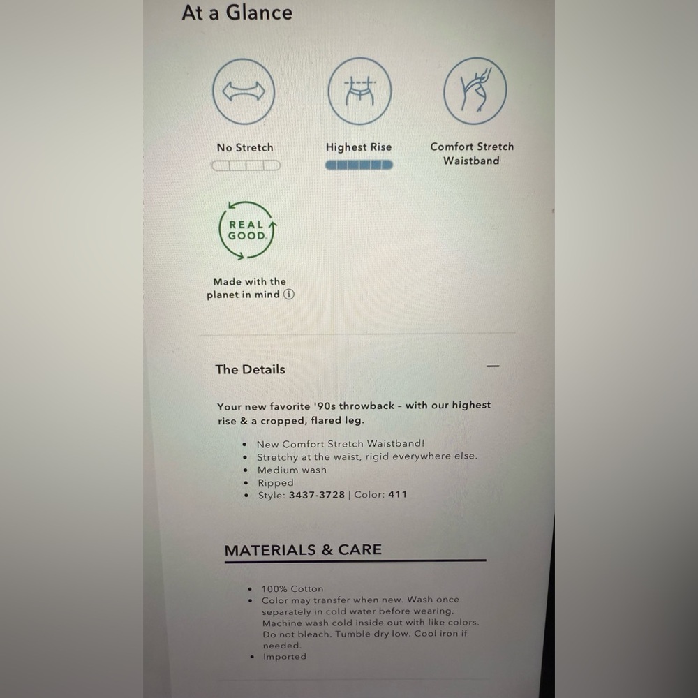 EUC American Eagle Ripped Highest Waist ‘90s Flare Jean in True Rinse Size 6 - Picture 4 of 11